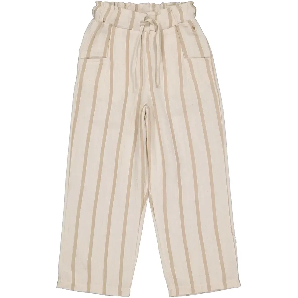 Broek Stacy (aop taupe stripe)