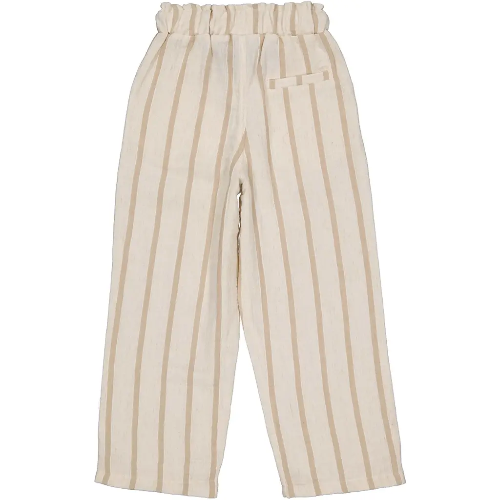 Broek Stacy (aop taupe stripe)