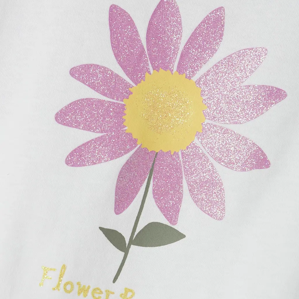 T-shirt Veen (bright white flower)