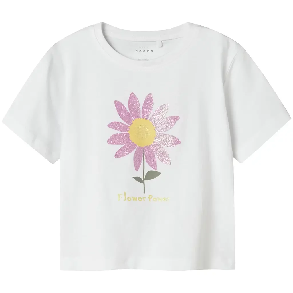 T-shirt Veen (bright white flower)