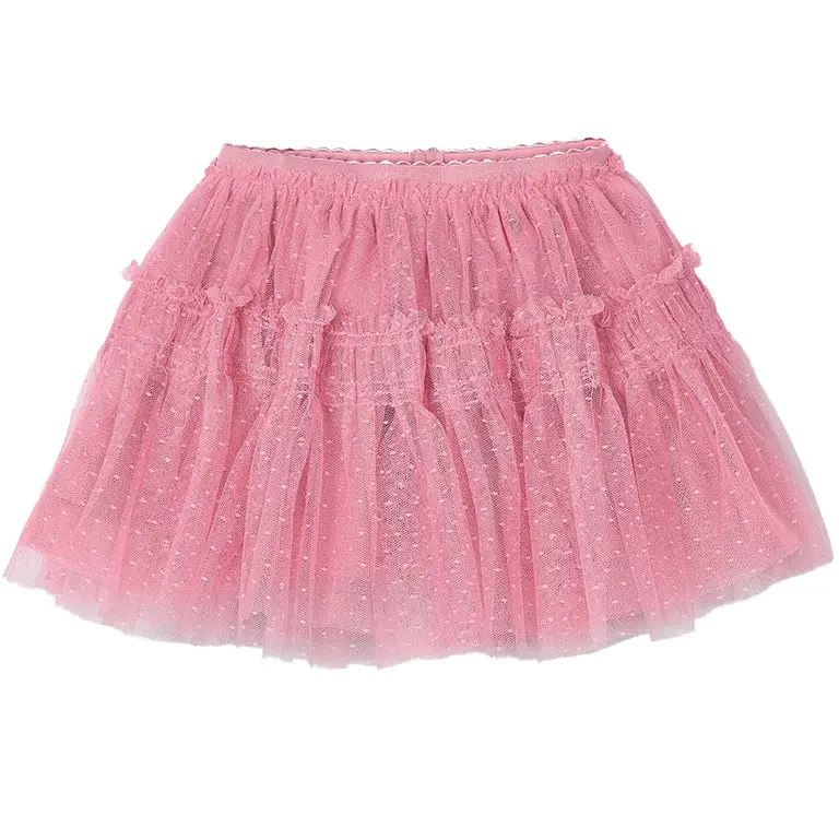 Rokje tulle nopjes (rose)