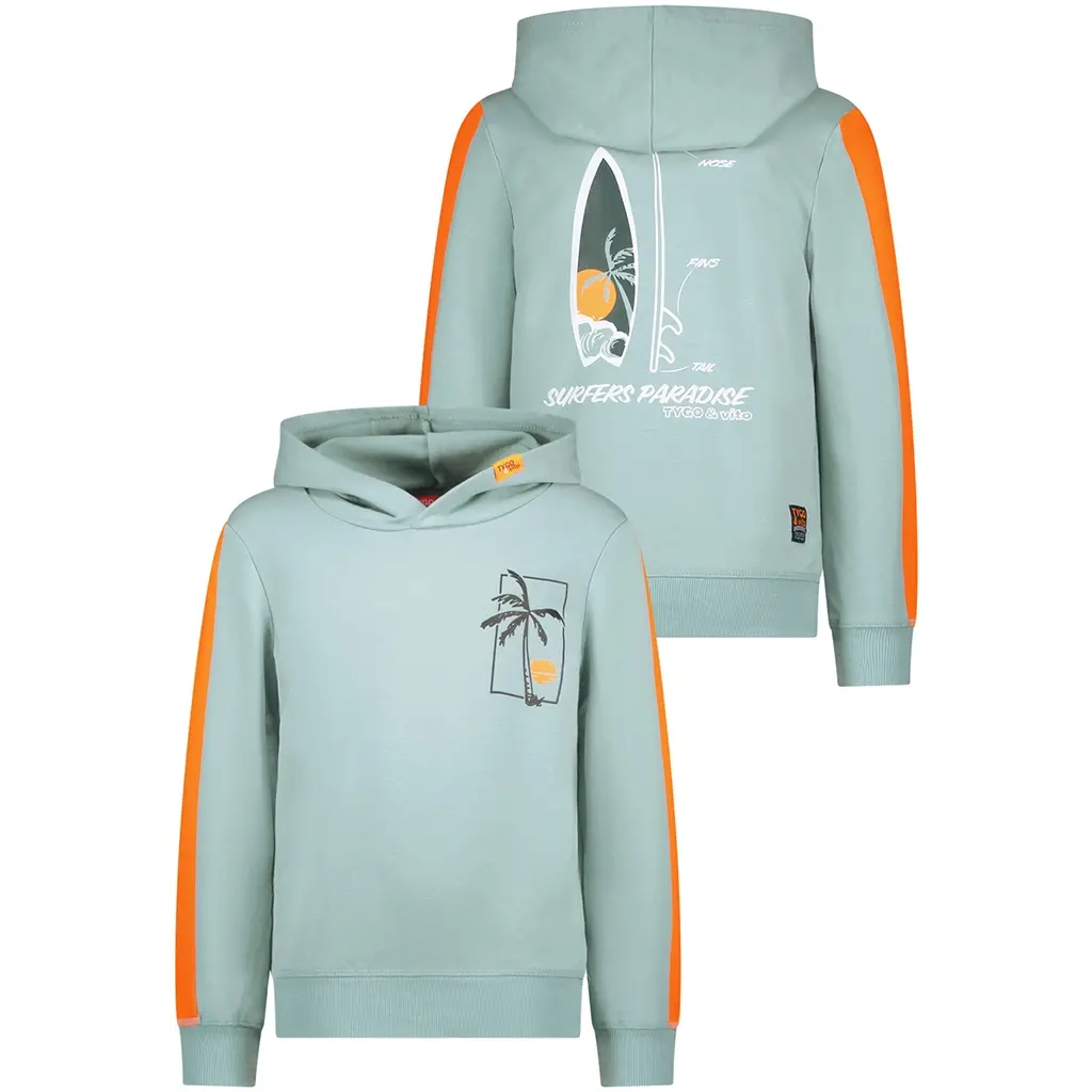 Trui hoodie Huxley (surf blue)