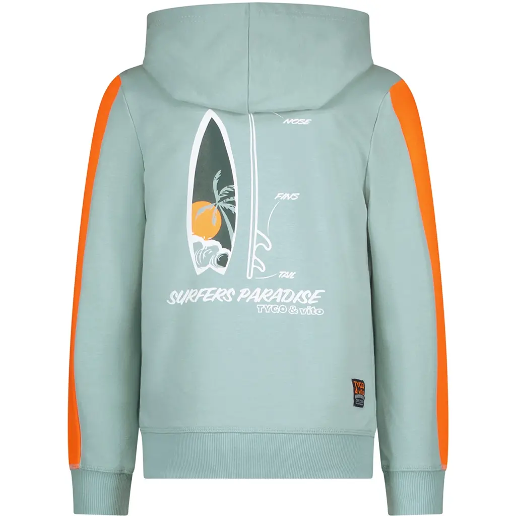 Trui hoodie Huxley (surf blue)