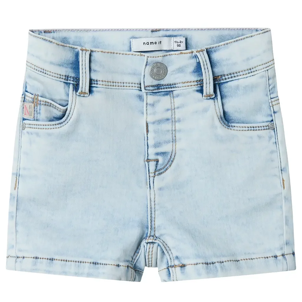 Korte spijkerbroek SLIM FIT Salli (light blue bleache denim)