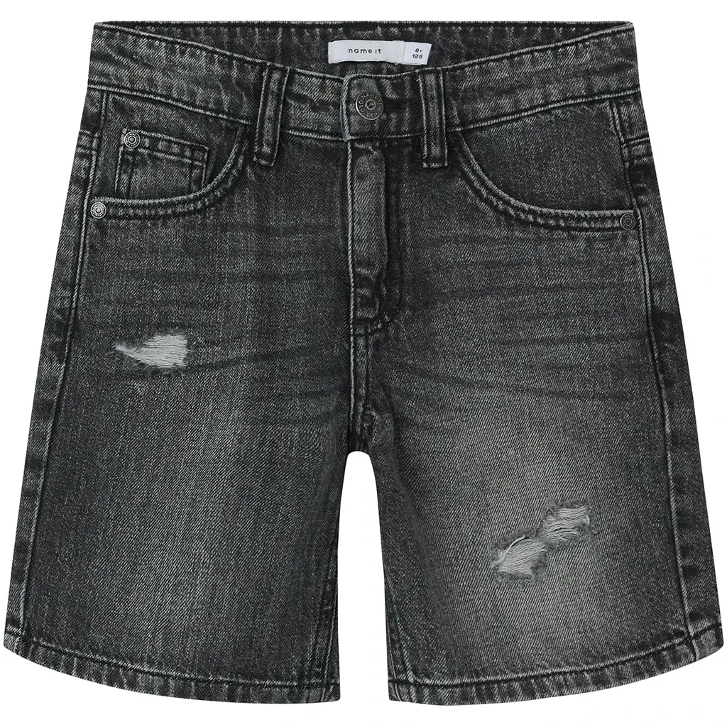 Korte spijkerbroek SLIM FIT Silas (dark grey denim)