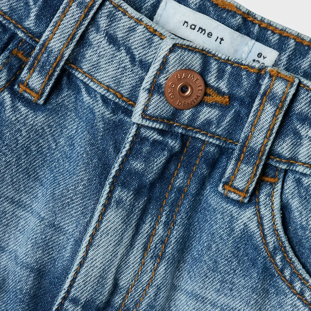 Korte spijkerbroek SLIM FIT Silas (medium blue denim)