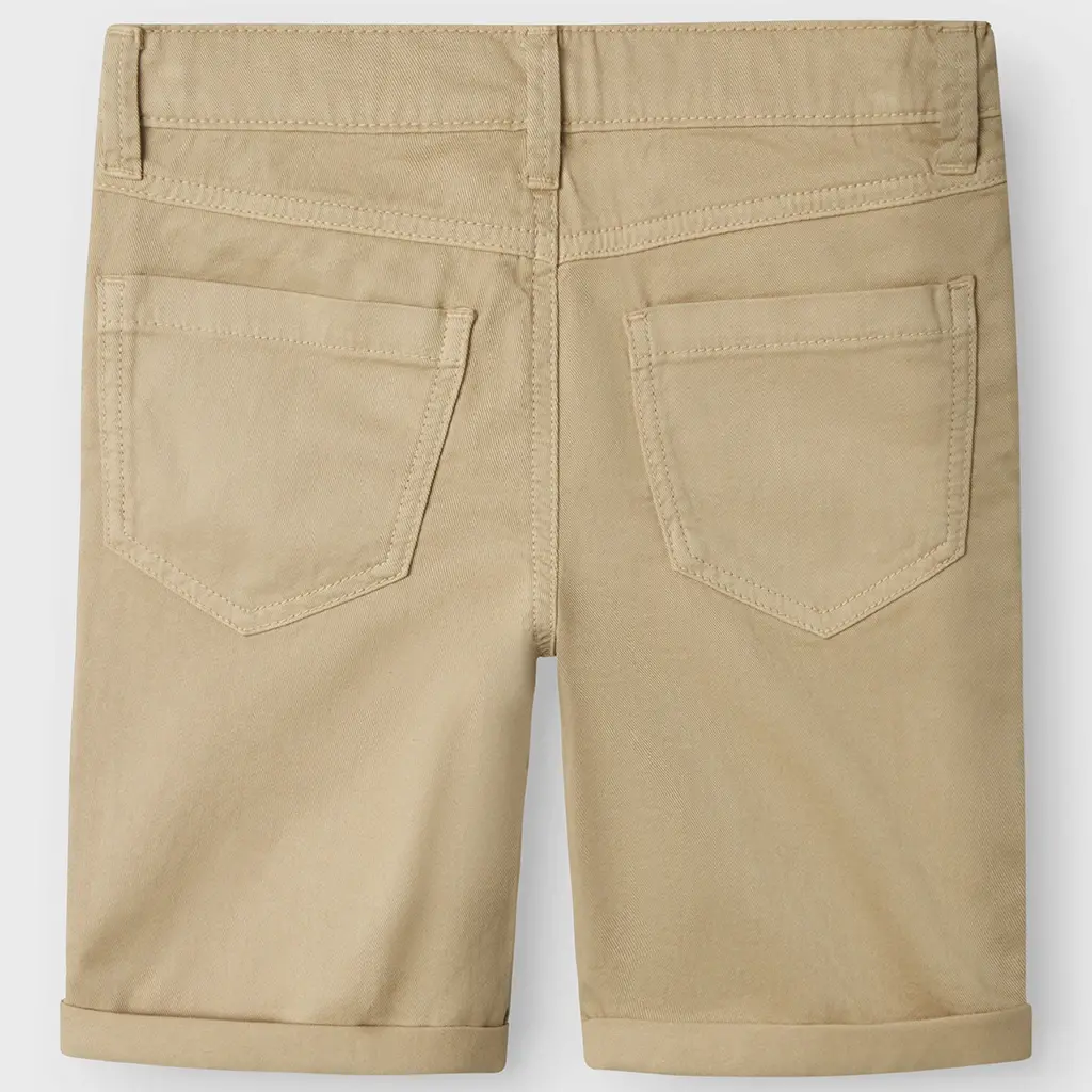 Nette korte broek twill SLIM FIT Silas (island fossil)