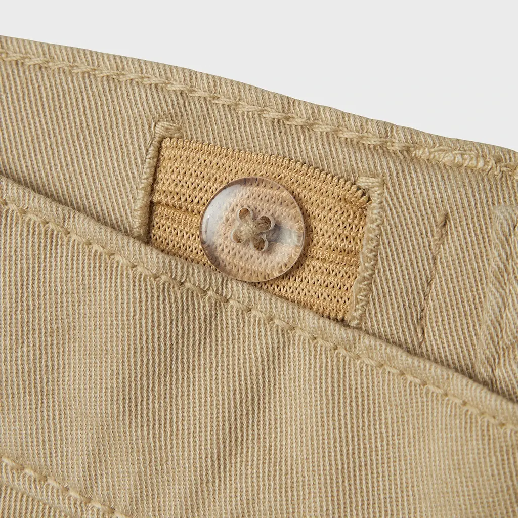 Nette korte broek twill SLIM FIT Silas (island fossil)