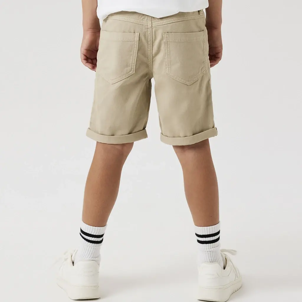 Nette korte broek twill SLIM FIT Silas (island fossil)