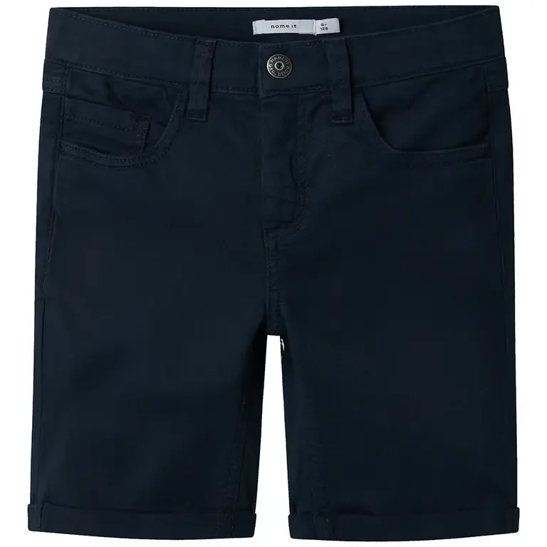 Nette korte broek twill SLIM FIT Silas (dark sapphire)