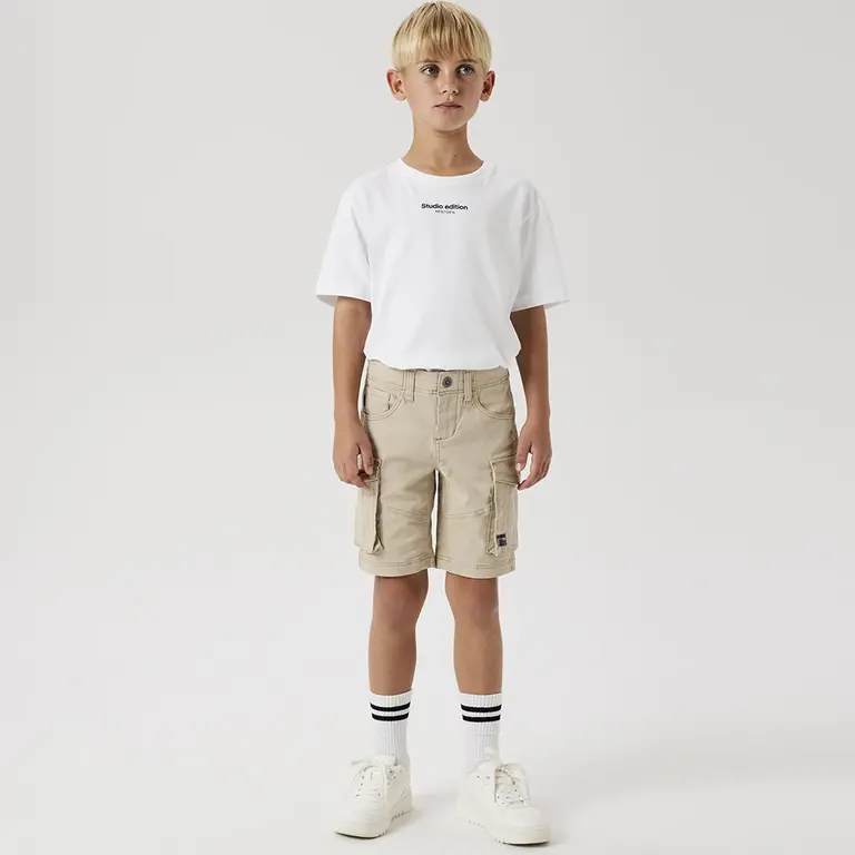 Korte cargo broek twill REGULAR FIT Ryan (oxford tan)
