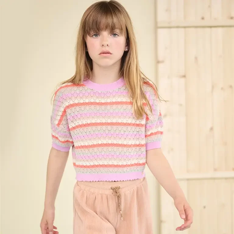 Gebreide top Keya (bubblegum)