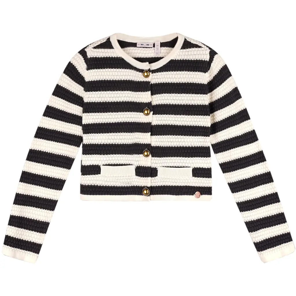 Gebreid vest Aiko (pearled ivory)