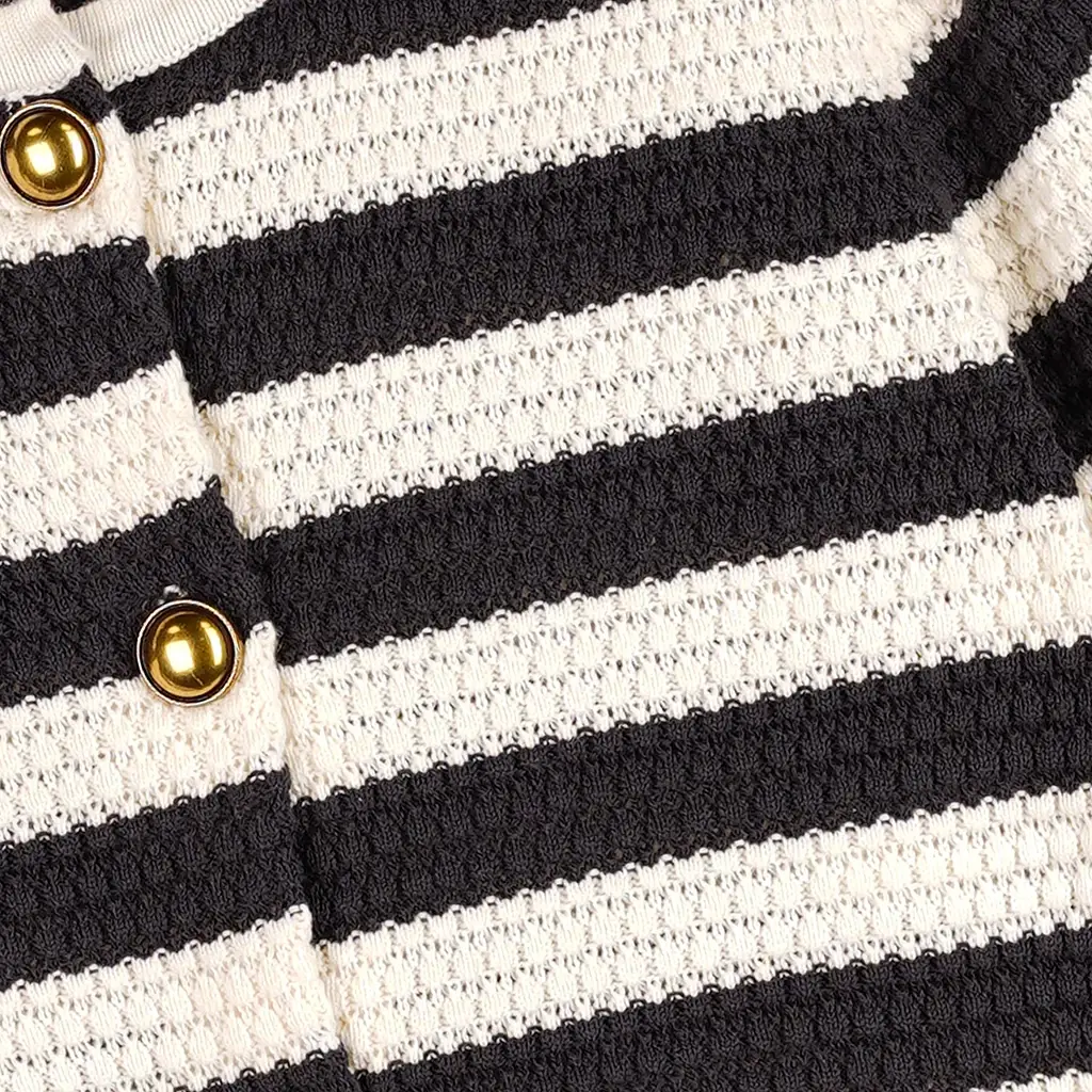Gebreid vest Aiko (pearled ivory)