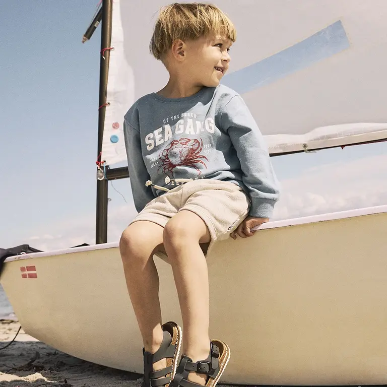 Korte broek badstof Frede  (peyote)