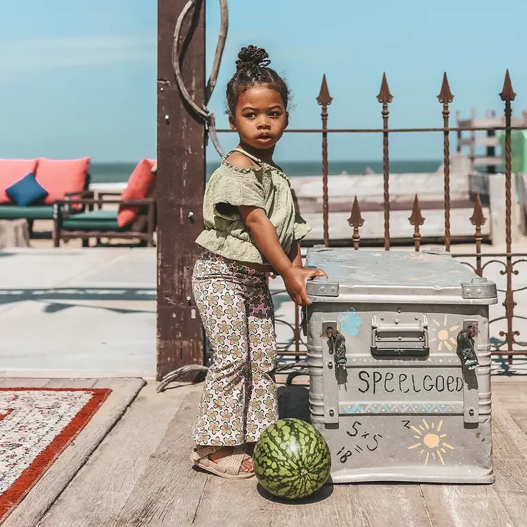 Broekje flared (aurora pink)