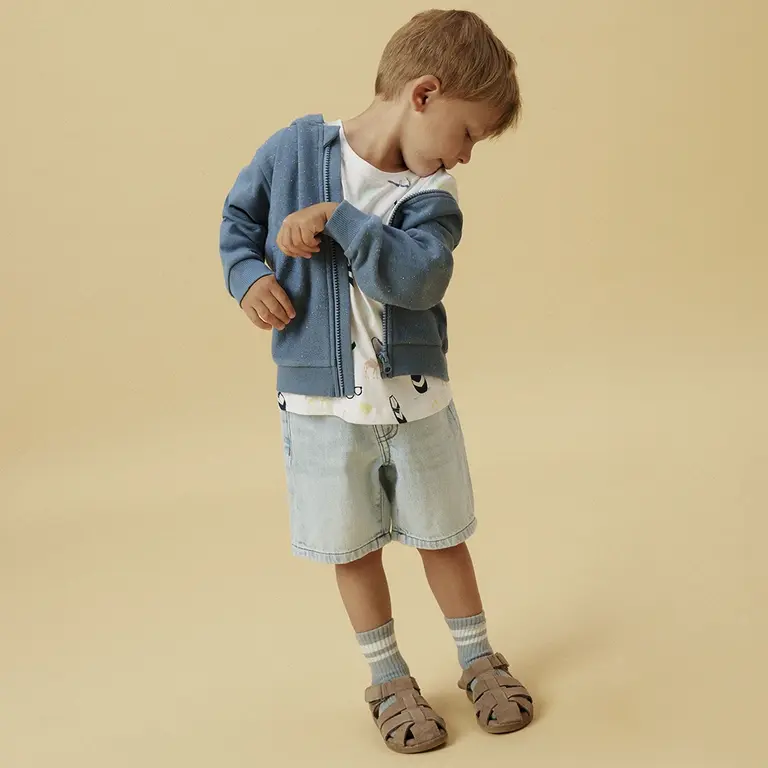 Korte spijkerbroek LOOSE FIT Ryan (Light blue denim)