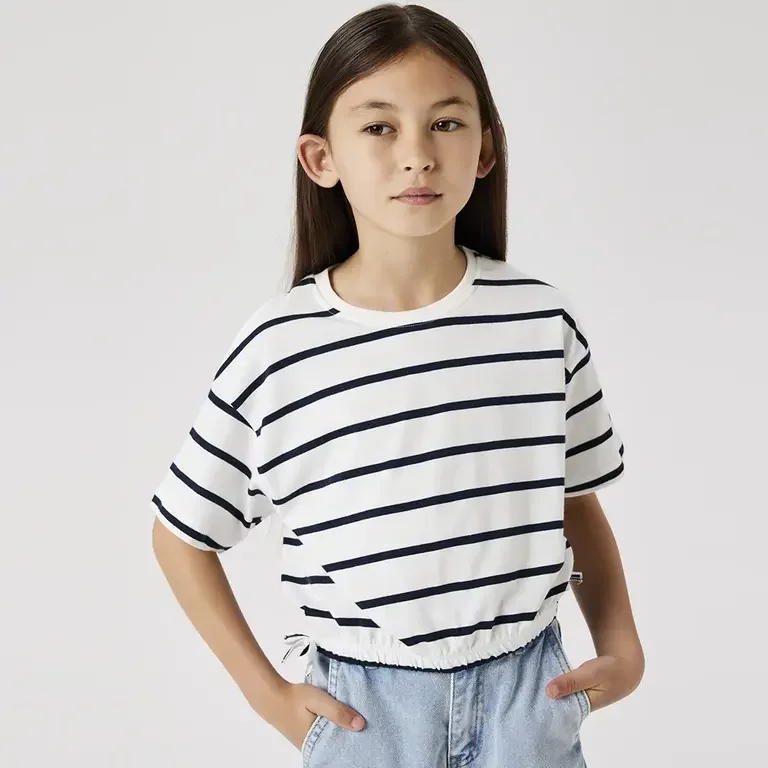 T-shirt cropped boxy Funion (jets stream/dark sapphire)