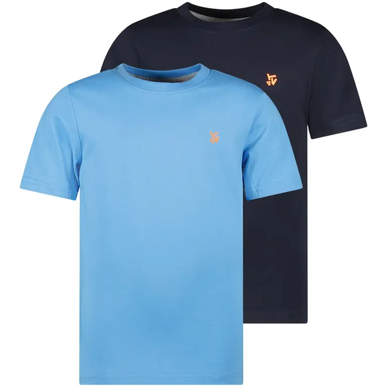 Twee t-shirts SET (navy/cloud blue)