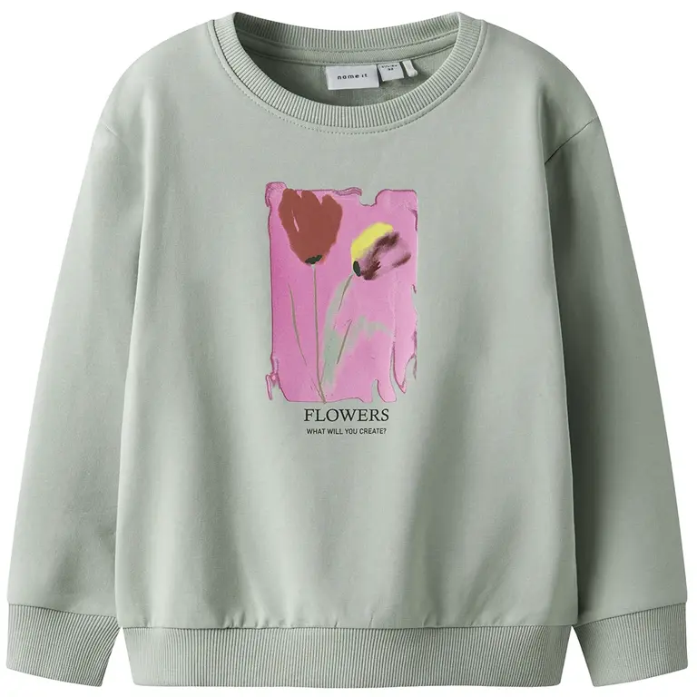 Trui sweat Fatima (aqua gray)