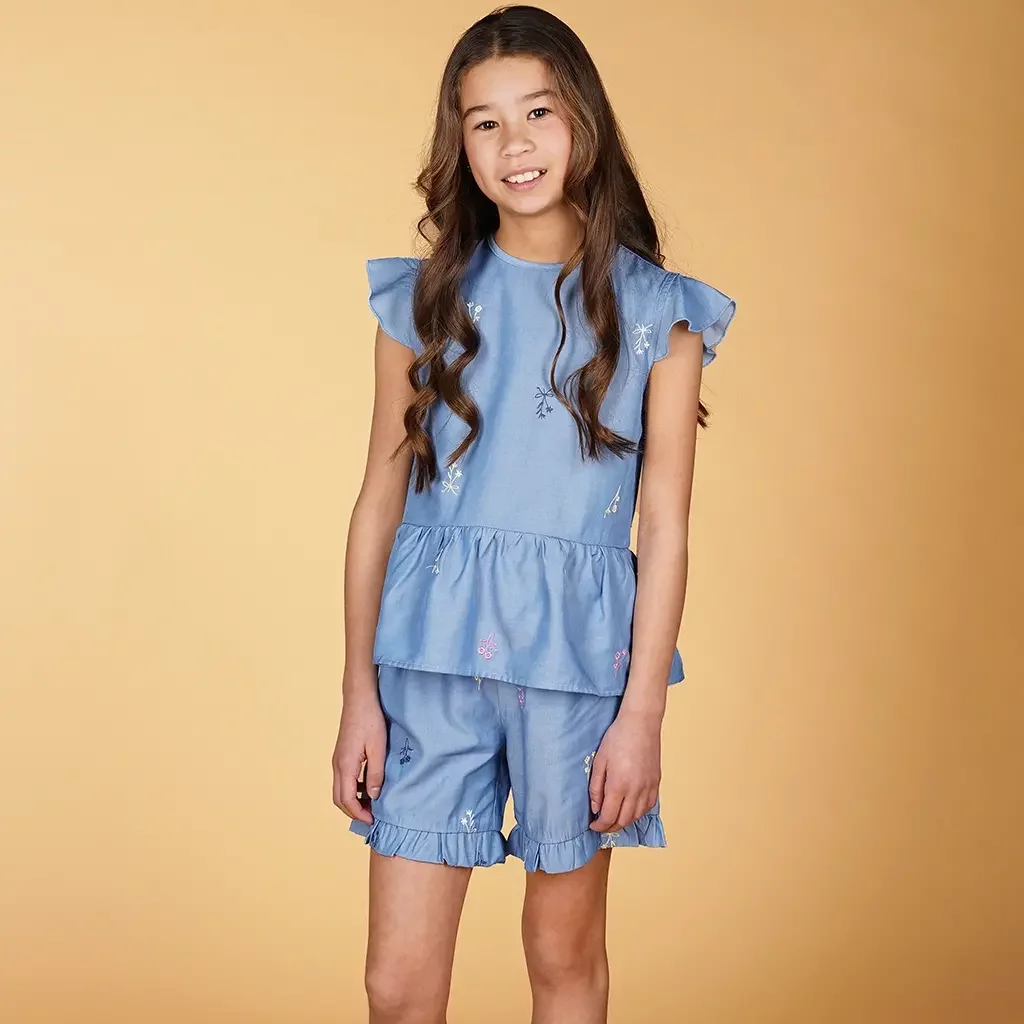 Spijkertop Elina (charming chambray)