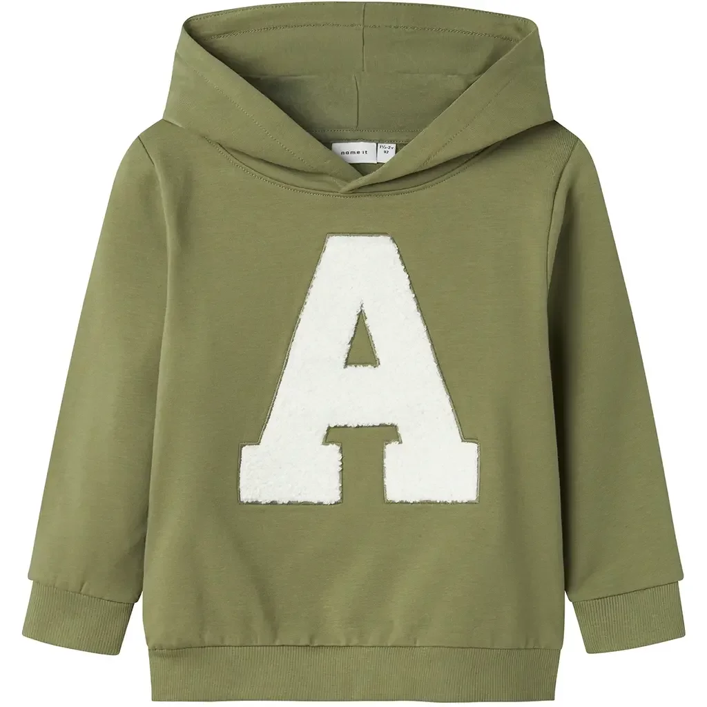 Trui sweat hoodie Poalhan (oil green)