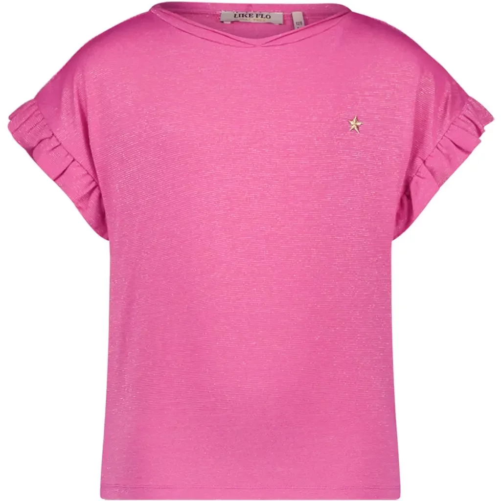 T-shirt Emma glitter (fuchsia)