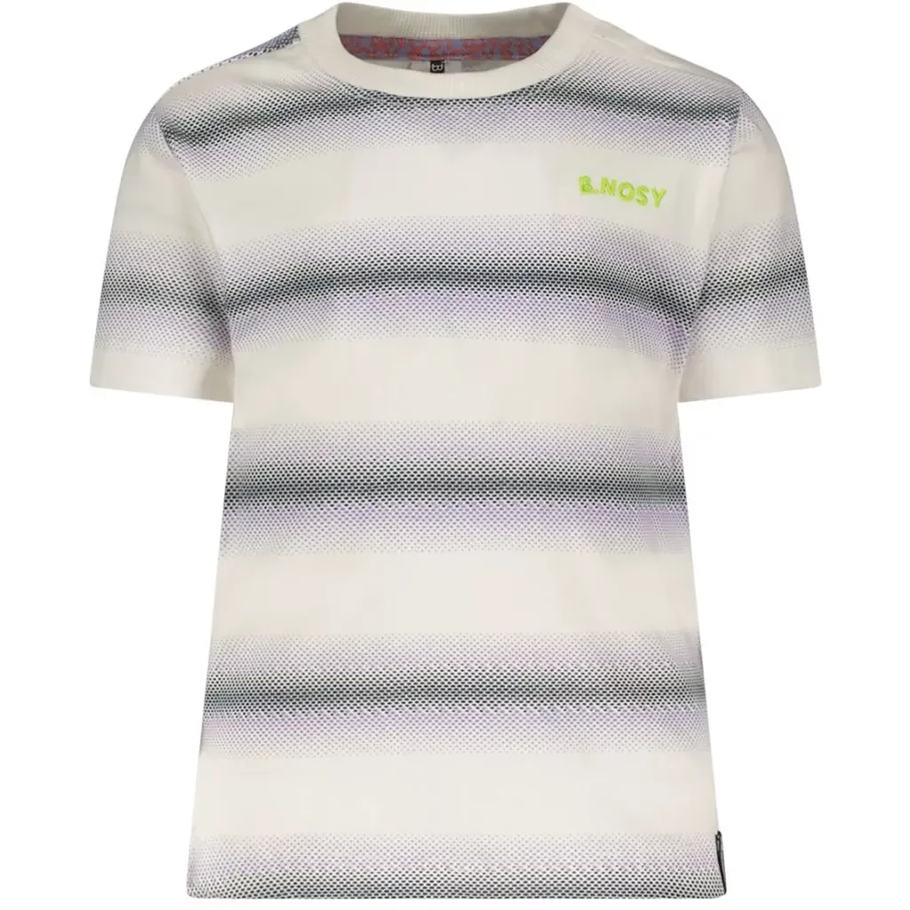 T-shirtje Timmy (tiedye stripe blue)