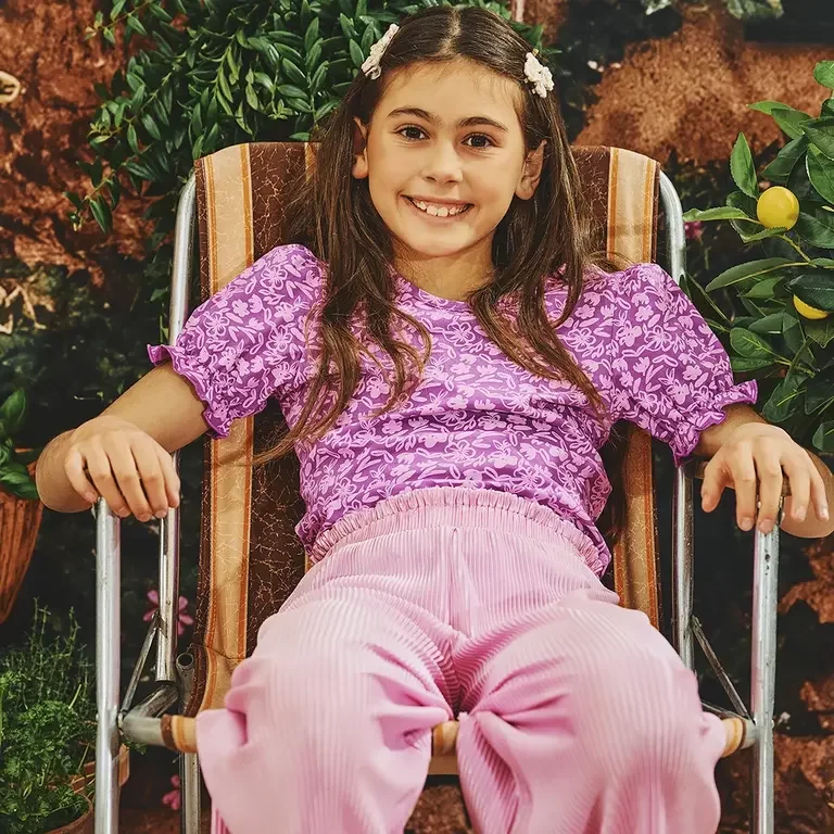 T-shirt Italina (ola viola)