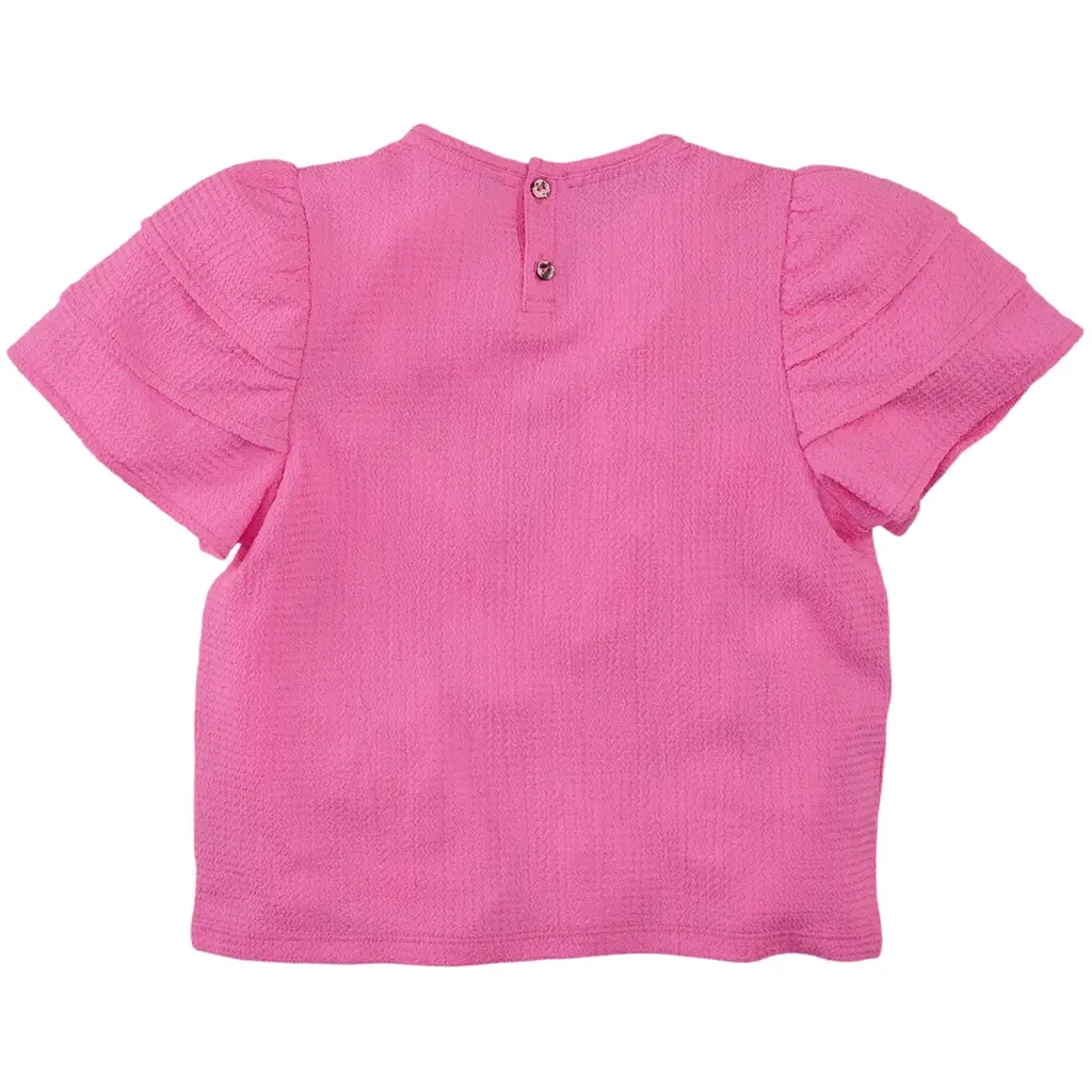 T-shirt CRINCLE Florenza (chaotic pink)