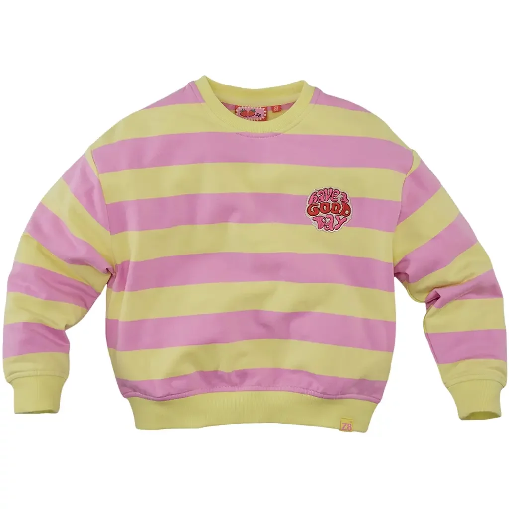 Trui sweater Devanie (sunny breeze/sorbet pink)