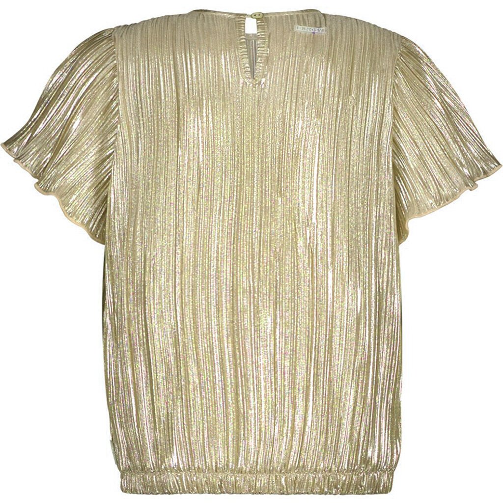 Top plissé Brynn metallic (light gold)