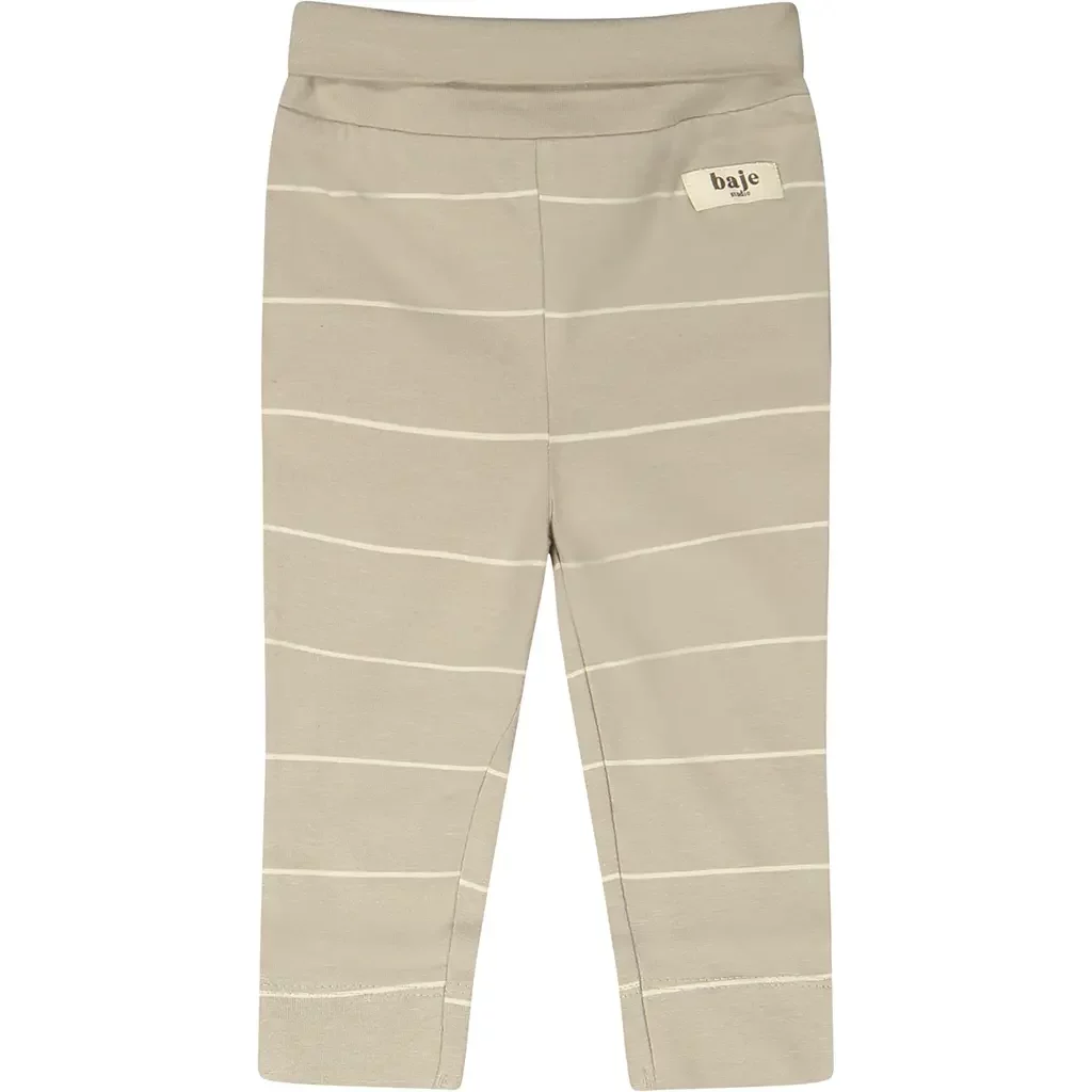 Broekje Laje (taupe clay stripe)