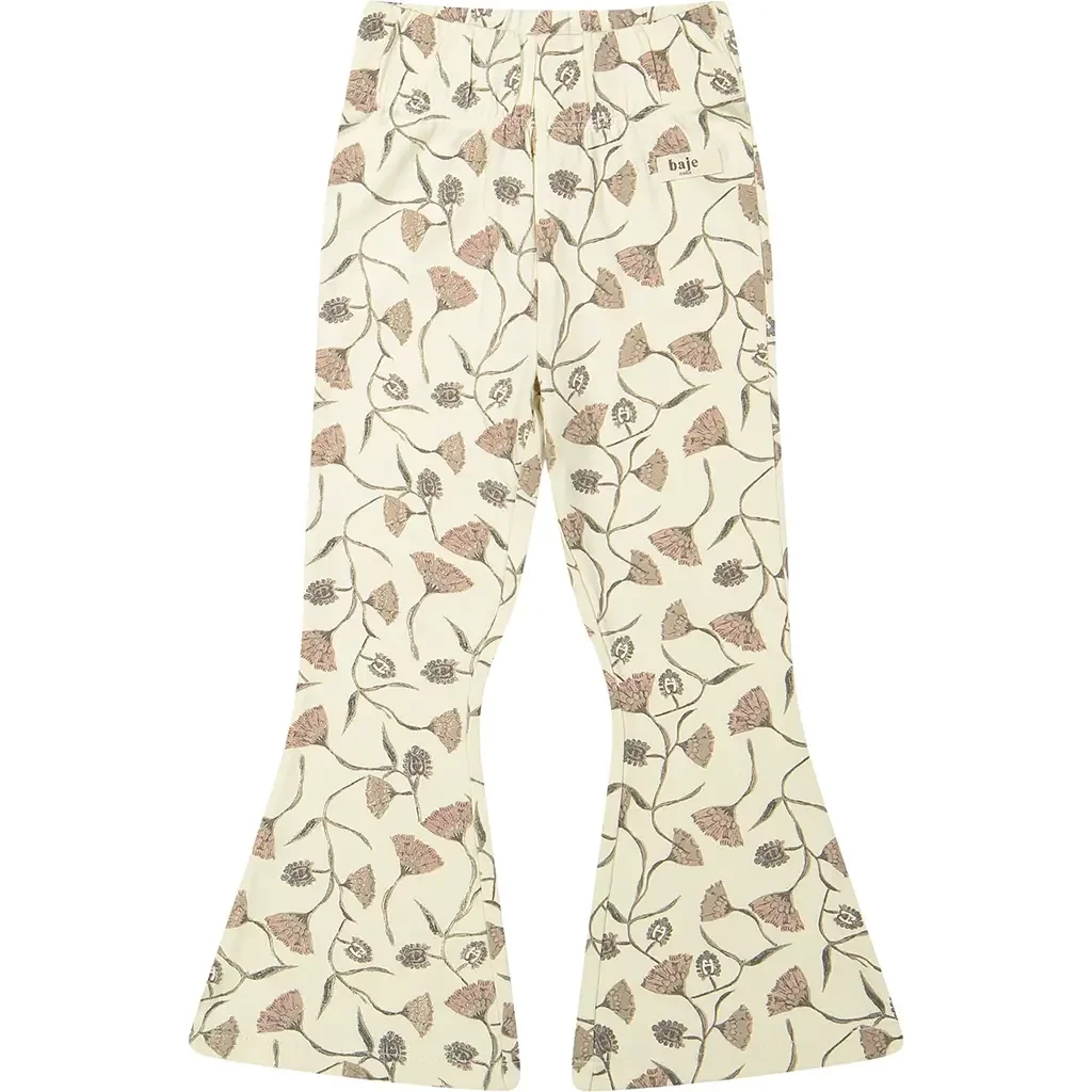 Broek Luzia flared (creme oat aop)