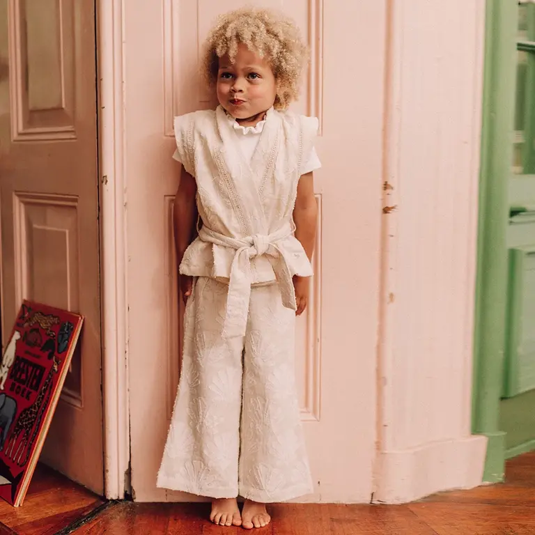 Broek Meda cullote  (off-white aop)