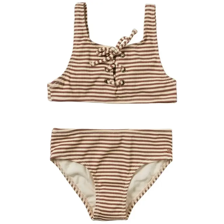 Bikini Rib Stripe (carob brown)