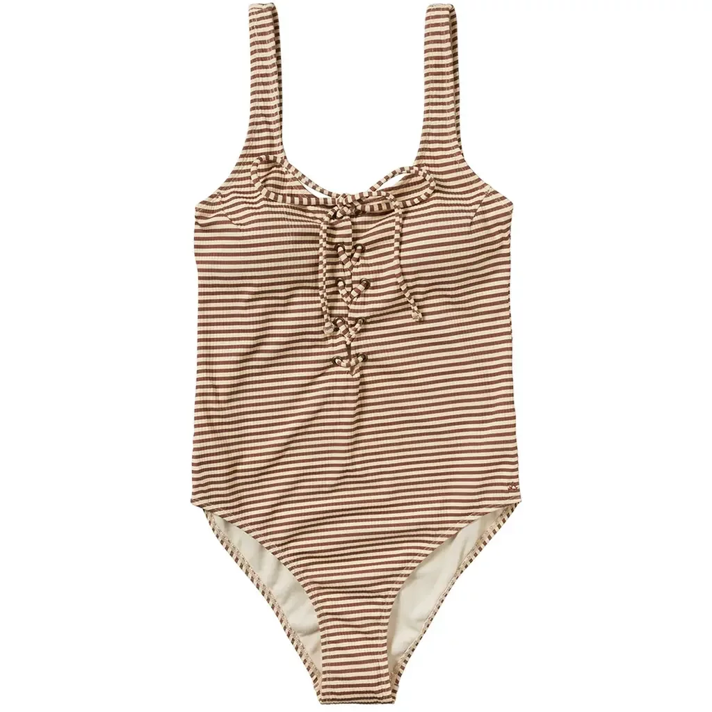 Badpak Rib Stripe Mama (carob brown)