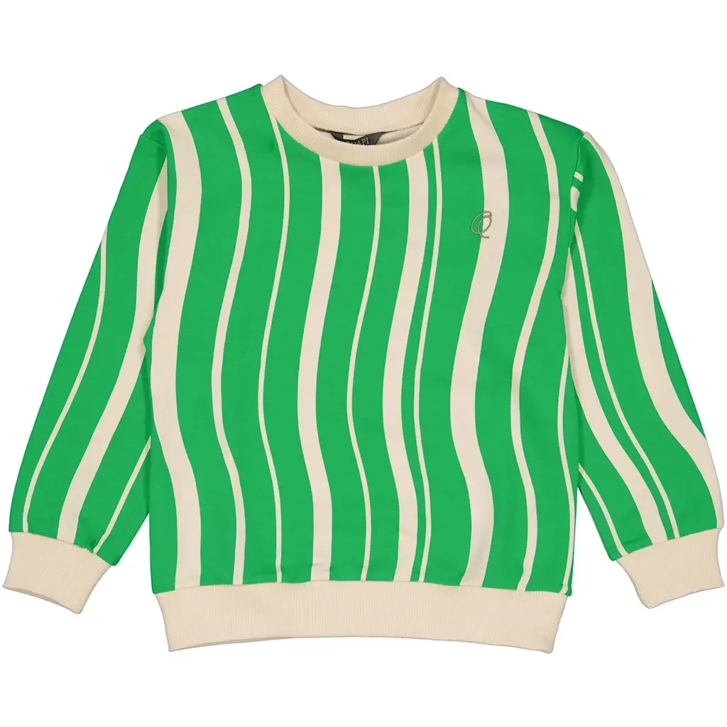 Trui sweater Finch (green graphic)