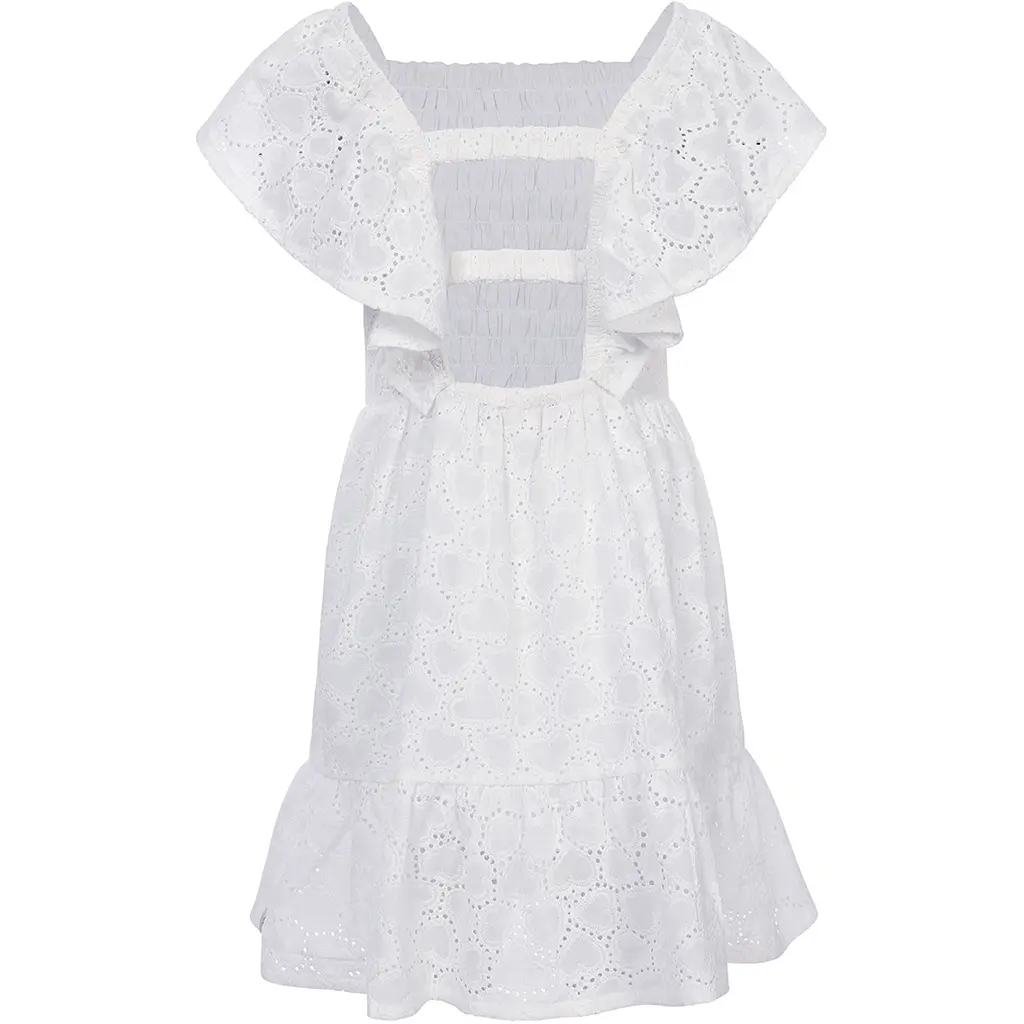 Jurk broderie (white)