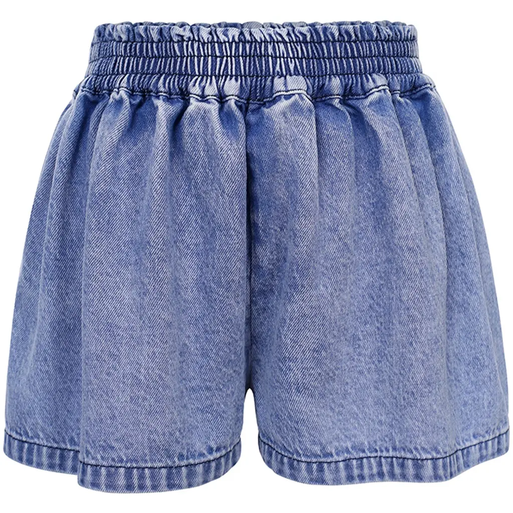 Korte spijkerbroek (bright blue denim)