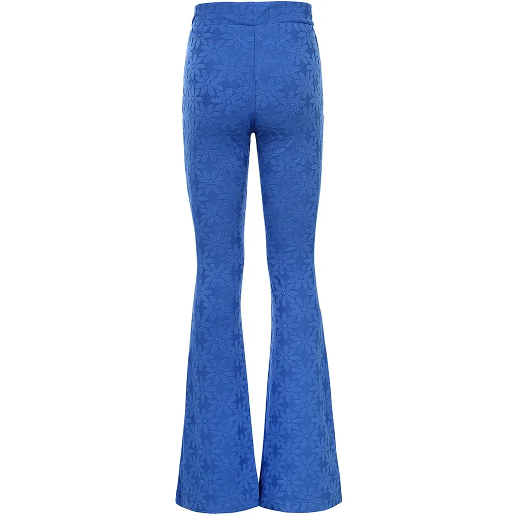 Broek flared (kobalt)