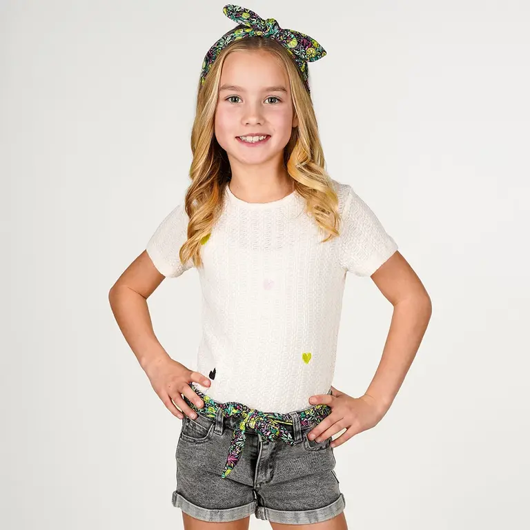 Korte spijkerbroek Patty (lt. grey denim)