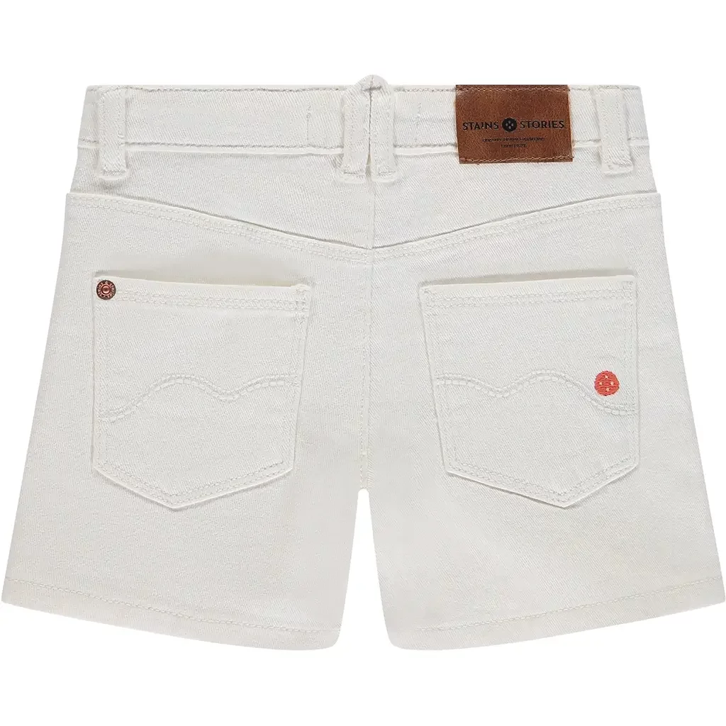 Korte spijkerbroek (ivory)