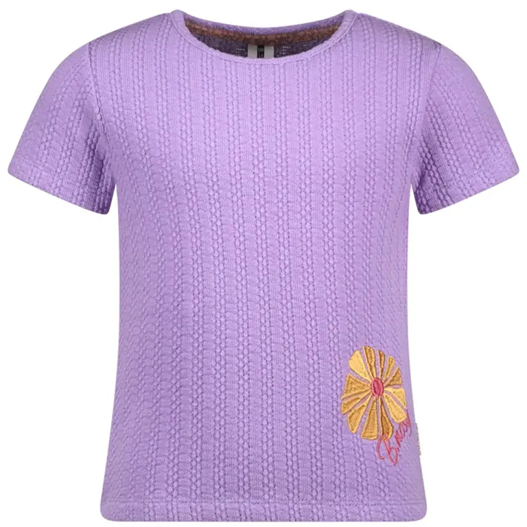 Gebreid t-shirt Tiff (light purple)