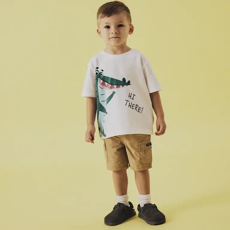 Korte broek twill cargo Ryan (incense)