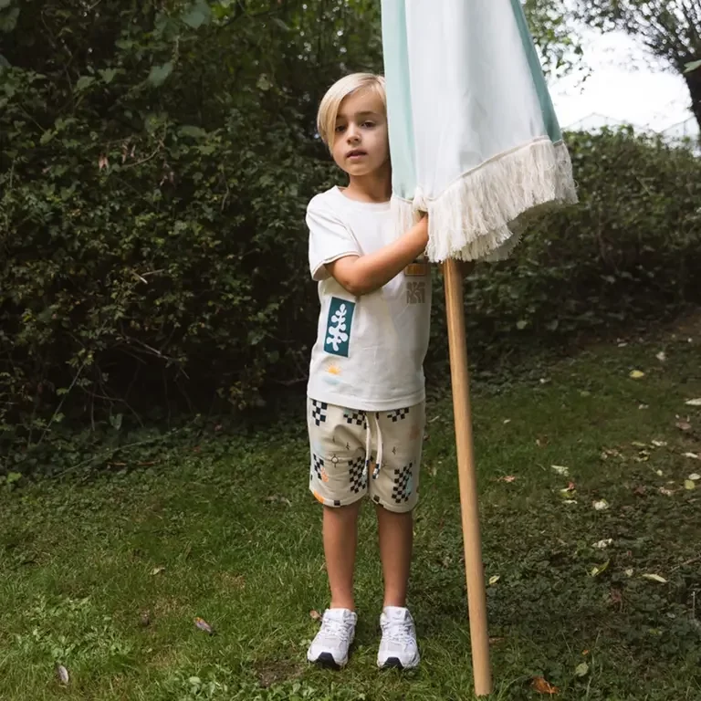 Korte broek Freek (aop sand check)