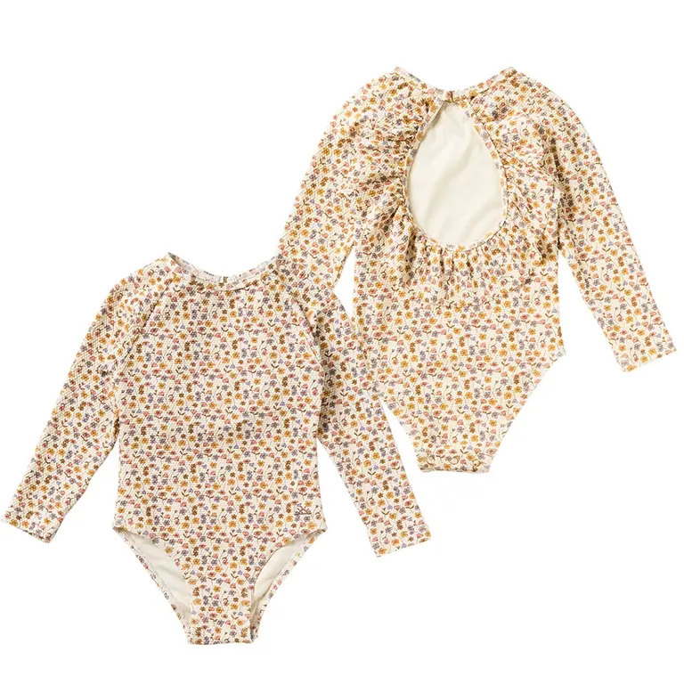 Badpak longsleeve Flower Bud (shortbread)