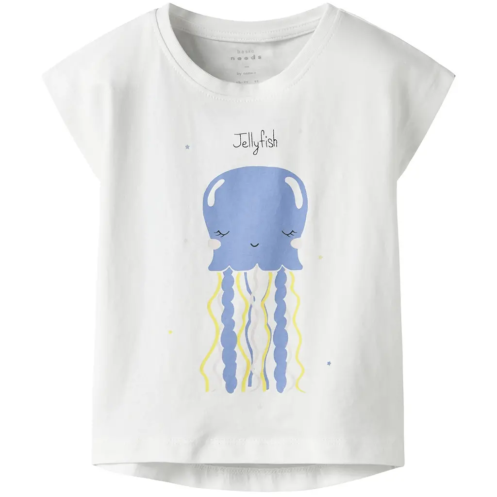 T-shirt Violet (bright white jellyfish)