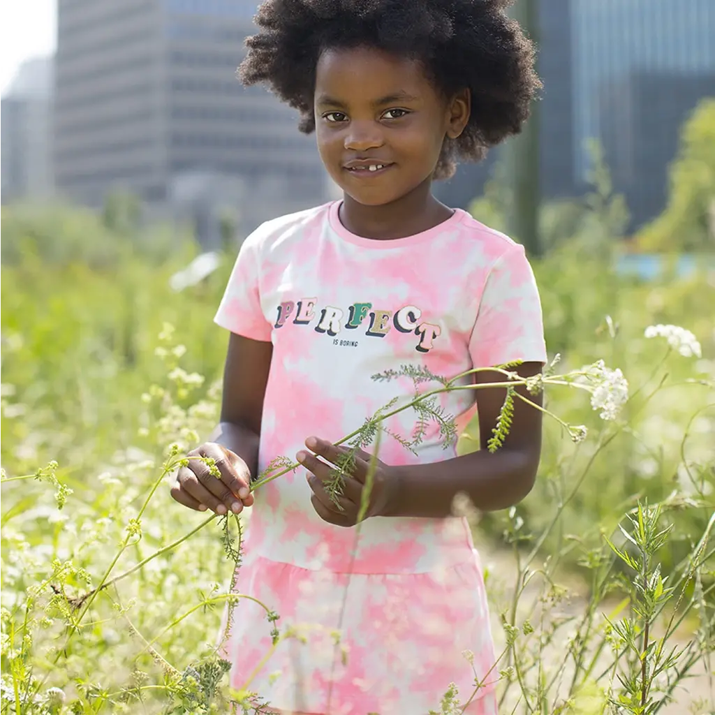 Jurk Tie&Dye (sparkling pink)