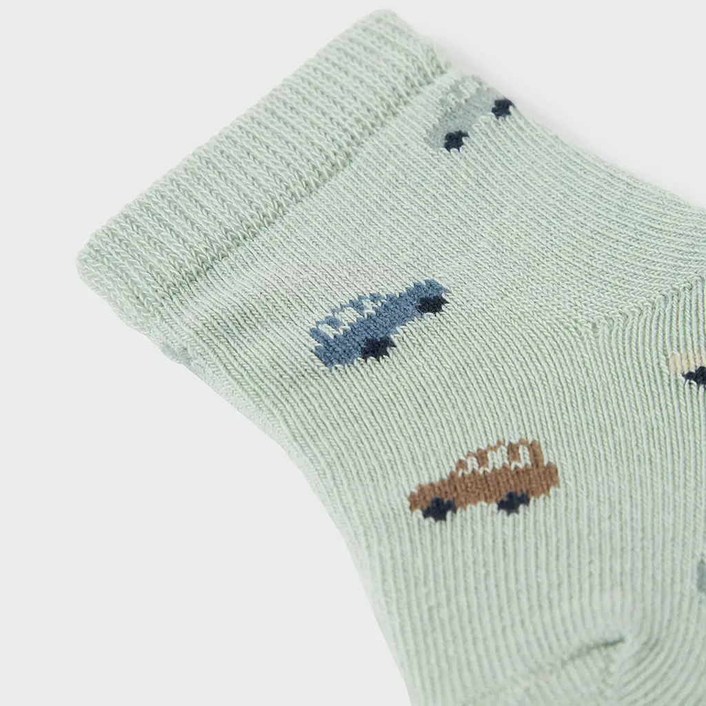 Baby sokjes Hurra (aqua gray)